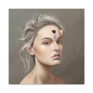 Copy of Gothic Art Canvas Print, Mystical Wall Decor, Dark Aesthetic Home Decoration, Boho Artwork, Unique Gift for Occult Lovers